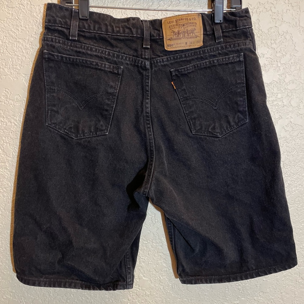 Mens vintage denim shorts Levi’s orange tab